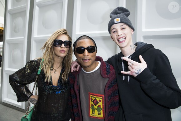 Rita Ora, Pharrell Williams, Ash Stymest - Défilé de mode prêt-à-porter automne-hiver 2017/2018 "Chanel" au Grand Palais à Paris le 7 mars 2017. © Olivier Borde/ Bestimage
