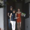 Exclusive - Lily-Rose Depp et son compagnon Ash Stymest dans la rue à Los Angeles le 12 juillet 2017.