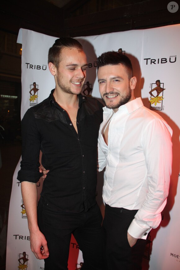 Michal Kwiatkowski et Maxim Assenza - Soirée d'inauguration du Club Banana Café à Paris, le 21 mars 2016. © Philippe Baldini/Bestimage