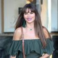 Exclusif - Sofia Vergara arbore une nouvelle coupe de cheveux lors d'une virée shopping sur Saks 5th Avenue à Beverly Hills, le 12 juillet 2017