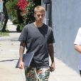 Exclusif - Justin Bieber est allé déjeuner avec le pasteur Chad Veach à Los Angeles le 26 juillet 2017.
