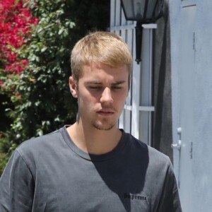 Exclusif - Justin Bieber est allé déjeuner avec le pasteur Chad Veach à Los Angeles le 26 juillet 2017.