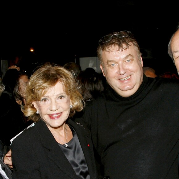 Jeanne Moreau, Dominique Besnehard et Josée Dayan à Paris, février 2008. La Cinémathèque célèbre les 60 ans de cinéma de Jeanne Moreau.