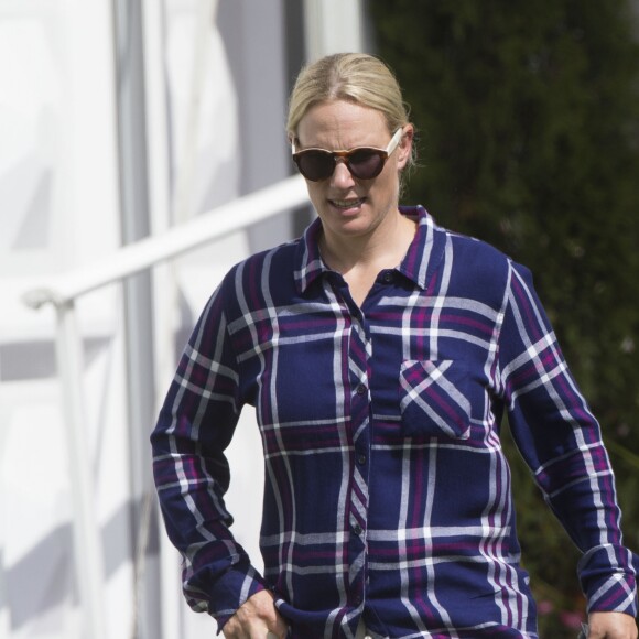 Zara Phillips (Tindall) lors du Festival of British Eventing à Gatcombe Park à Minchinhampton, le 4 août 2017.