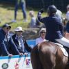 Mike Tindall et la princesse Anne encourageaient Zara Phillips (Tindall) lors du Festival of British Eventing à Gatcombe Park à Minchinhampton, le 6 août 2017.