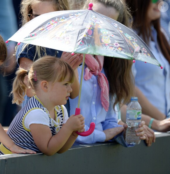 Mia Tindall lors du Festival of British Eventing à Gatcombe Park à Minchinhampton, le 6 août 2017.