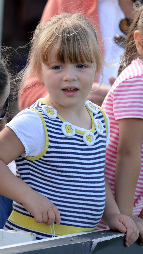 Mia Tindall lors du Festival of British Eventing à Gatcombe Park à Minchinhampton, le 6 août 2017.
