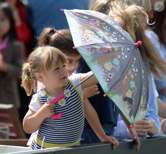 Mia Tindall lors du Festival of British Eventing à Gatcombe Park à Minchinhampton, le 6 août 2017.