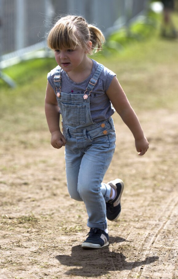 Mia Tindall, fille de Zara Phillips (Tindall) et de Mike Tindall, le 6 août 2017 lors du Festival of British Eventing à Gatcombe Park à Minchinhampton.