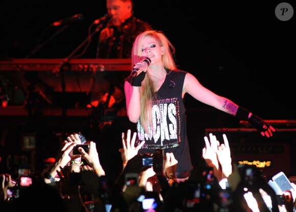 Avril Lavigne en concert au Citibank Hall de São Paulo le 29 avril 2014.