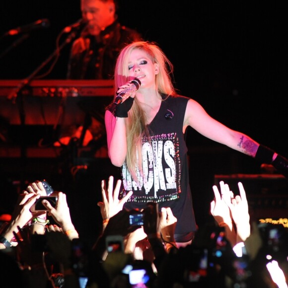 Avril Lavigne en concert au Citibank Hall de São Paulo le 29 avril 2014.