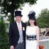 Le comte Charles Spencer, frère de la princesse Diana, et sa femme Lady Spencer à Ascot en juin 2013.