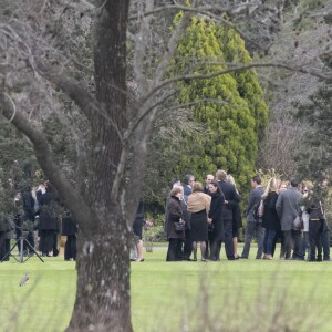 La reine Maxima des Pays-Bas, le roi Willem-Alexander des Pays-Bas, les proches et les amis - Funérailles du père de la reine Maxima, Jorge Zorreguieta, au cimetière Parque Memorial proche de Buenos Aires, Argentine, le 10 août 2017.