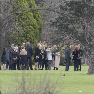 La reine Maxima des Pays-Bas, le roi Willem-Alexander des Pays-Bas, les proches et les amis - Funérailles du père de la reine Maxima, Jorge Zorreguieta, au cimetière Parque Memorial proche de Buenos Aires, Argentine, le 10 août 2017.