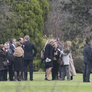 La reine Maxima des Pays-Bas, le roi Willem-Alexander des Pays-Bas, les proches et les amis - Funérailles du père de la reine Maxima, Jorge Zorreguieta, au cimetière Parque Memorial proche de Buenos Aires, Argentine, le 10 août 2017.