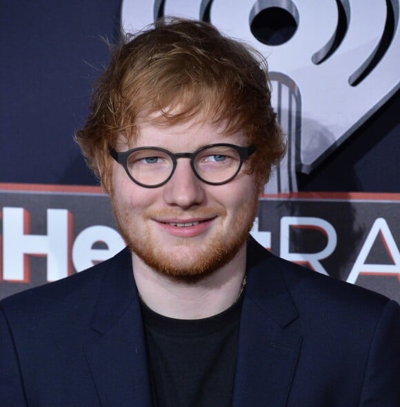 Musician Ed Sheeran aux iHeartRadio Music Awards à Inglewood en California le 5 mars 2017