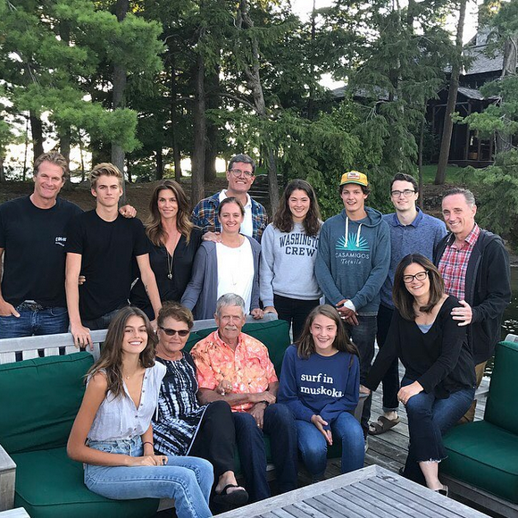 Photo de Cindy Crawford en famille. Août 2017.