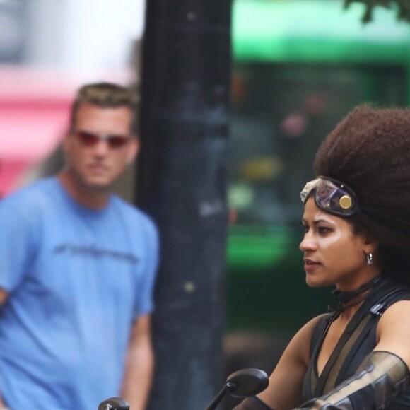 Zazie Beetz sur le tournage de Deadpool à Vancouver le 8 août 2017.