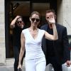 Exclusif - Céline Dion sort de l'hôtel Raphael, à Paris, France, le 7 août 2017.