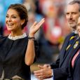  La princesse Madeleine de Suède était heureuse d'inaugurer lundi 21 août 2017 au stade Ullevi à Göteborg les Championnats d'Europe de dressage et de saut d'obstacles 2017.  