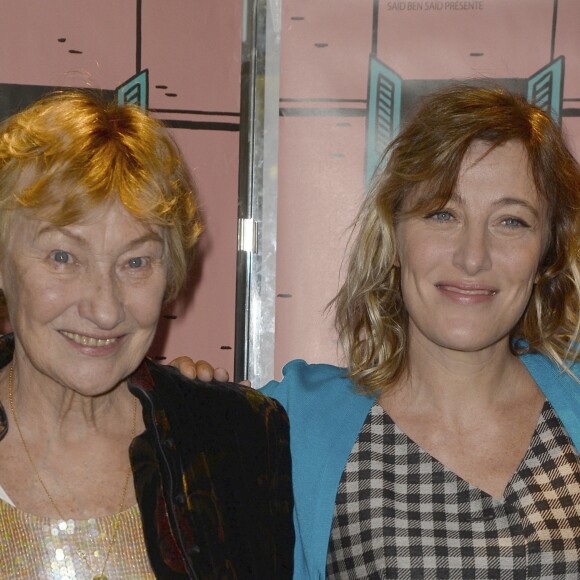 Valeria Bruni Tedeschi et sa mère Marisa Borini (Bruni Tedeschi) - Avant-première du film "Un chateau en Italie" à l'UCG Ciné Cité des Halles à Paris, le 29 octobre 2013.