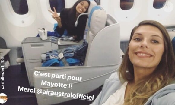 Camille Cerf et Flora Coquerel se rendent à Mayotte pour l'élection de la Miss locale. Le 24 août 2017