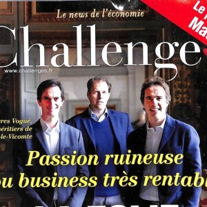 Magazine "Challenges", en kiosques le 24 août 2017.
