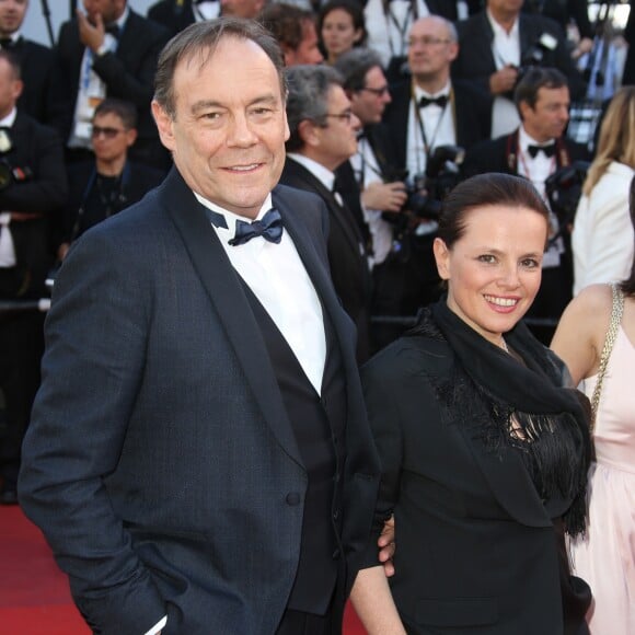 Xavier Couture et Emmanuelle Gaume avant la projection de 'Okja' lors du Festival du film de Cannes à Cannes le 19 Mai 2017. © Denis Guignebourg / Bestimage