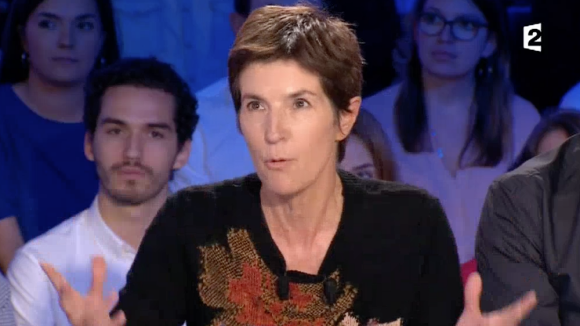 Christine Angot dans "On n'est pas couché" sur France 2. Le 3 septembre 2017.