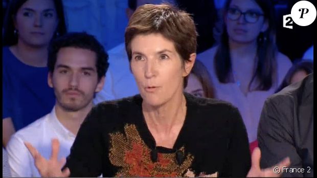 Christine Angot dans &quot;On n&#039;est pas couché&quot; sur France 2. Le 3 septembre 2017.