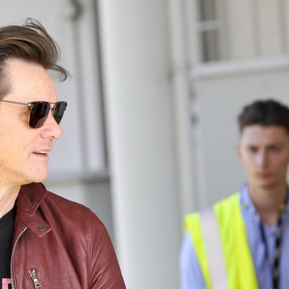 Jim Carrey à son arrivée à l'aéroport de Venise pour le 74e Festival International du Film de Venise, la Mostra. Le 4 septembre 2017