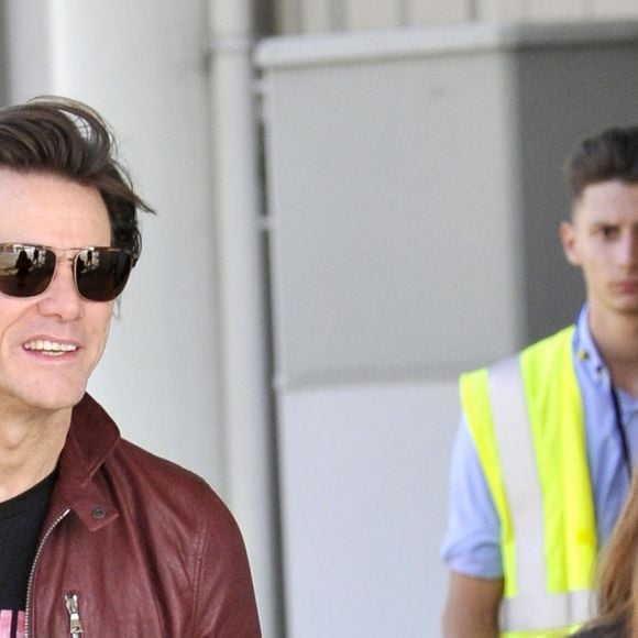 Jim Carrey à son arrivée à l'aéroport de Venise pour le 74e Festival International du Film de Venise, la Mostra. Le 4 septembre 2017