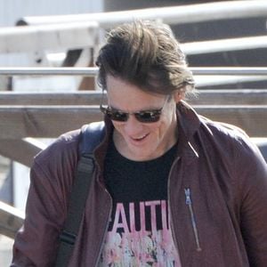 Jim Carrey à son arrivée à l'aéroport de Venise pour le 74e Festival International du Film de Venise, la Mostra. Le 4 septembre 2017