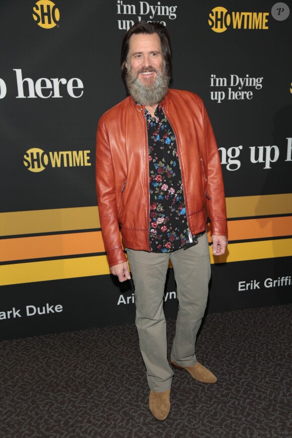 Jim Carrey à la première de "I'm Dying Up Here" à Los Angeles, le 1er juin 2017.