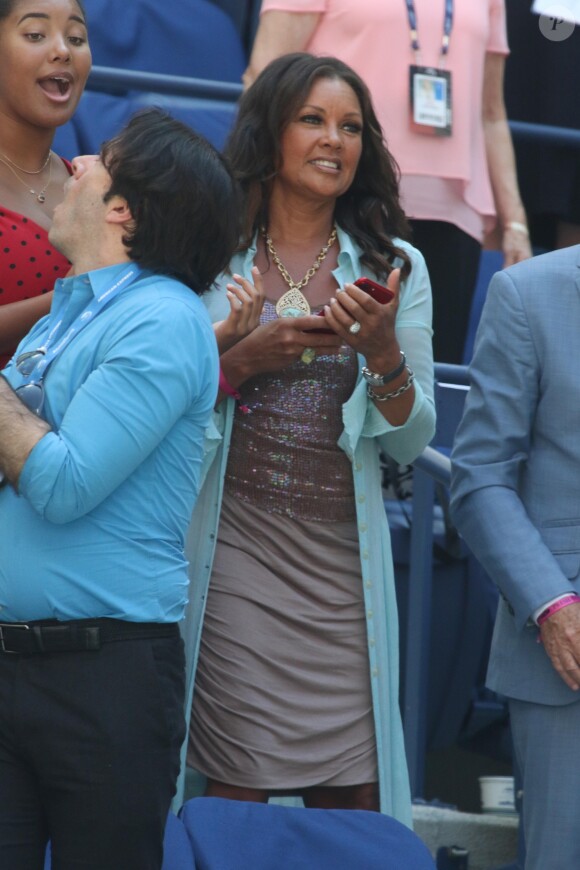 Vanessa Williams et sa fille Sasha lors de l'US Open 2017 au stade Arthur-Ashe à l'USTA Billie Jean King National Tennis Center dans le quartier de Flushing à New York, le 4 septembre 2017.
