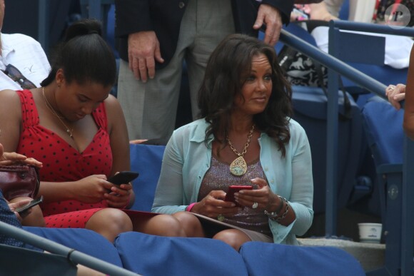 Vanessa Williams et sa fille Sasha lors de l'US Open 2017 au stade Arthur-Ashe à l'USTA Billie Jean King National Tennis Center dans le quartier de Flushing à New York, le 4 septembre 2017.