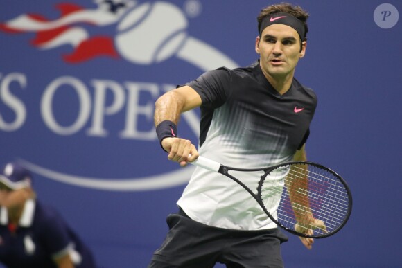 Roger Federer à l'US Open 2017 à l'USTA Billie Jean King National Tennis Center dans le quartier de Flushing à New York, le 4 septembre 2017. © John Barrett/Globe Photos/Zuma Press/Bestimage