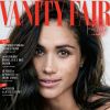 Meghan Markle en couverture de Vanity Fair, édition du mois d'octobre 2017. L'actrice américaine y parle pour la première fois du couple qu'elle forme avec le prince Harry.