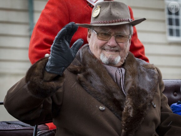 Le prince Henrik de Danemark lors de la traditionnelle chasse Hubertus, une course hippique, à Copenhague le 6 novembre 2016.
