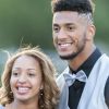Exclusif - Tony Yoka et sa comapgne Estelle Mossely - Les célébrités lors grand concert de l'Orchestre National de France au Champs de Mars présenté par S. Bern sur France 2 pour célébrer la Fête Nationale à Paris le 14 juillet 2017 © Giancarlo Gorassini / Pierre Perusseau / Veeren / Bestimage
