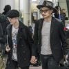 Exclusif - Evan Rachel Wood et son compagnon Zach Villa main dans la main à l'aéroport de Montreal le 16 décembre 2016.