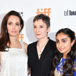 Angelina Jolie, Saara Chaudry et Nora Twome à la première de "The Breadwinner" au Toronto International Film Festival 2017 (TIFF), le 10 septembre 2017. © Igor Vidyashev via Zuma Press/Bestimage