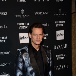 Jim Carrey à la soirée organisée par le magazine Harper's Bazaar, à New York le 8 septembre 2017