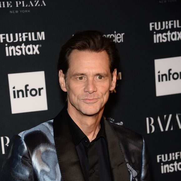 Jim Carrey à la soirée organisée par le magazine Harper's Bazaar, à New York le 8 septembre 2017