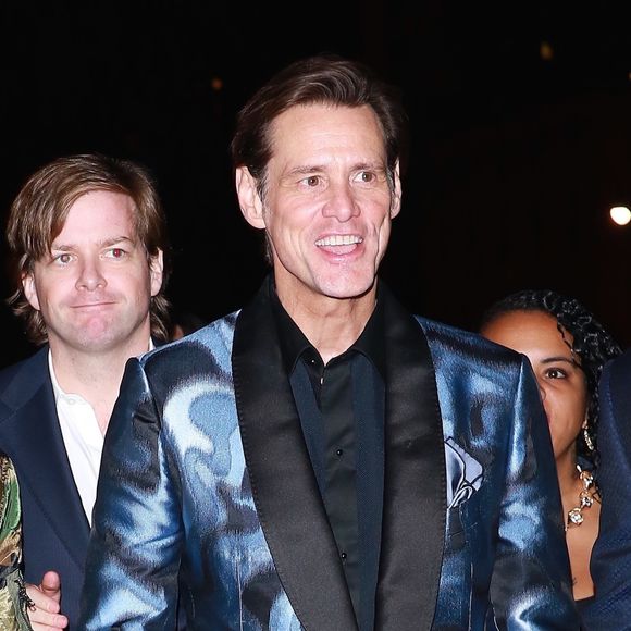 Jim Carrey à la soirée organisée par le magazine Harper's Bazaar, à New York le 8 septembre 2017
