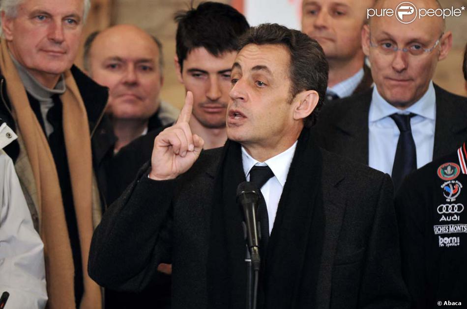 nicolas sarkozy entoure de michel barnier et bernard laporte purepeople
