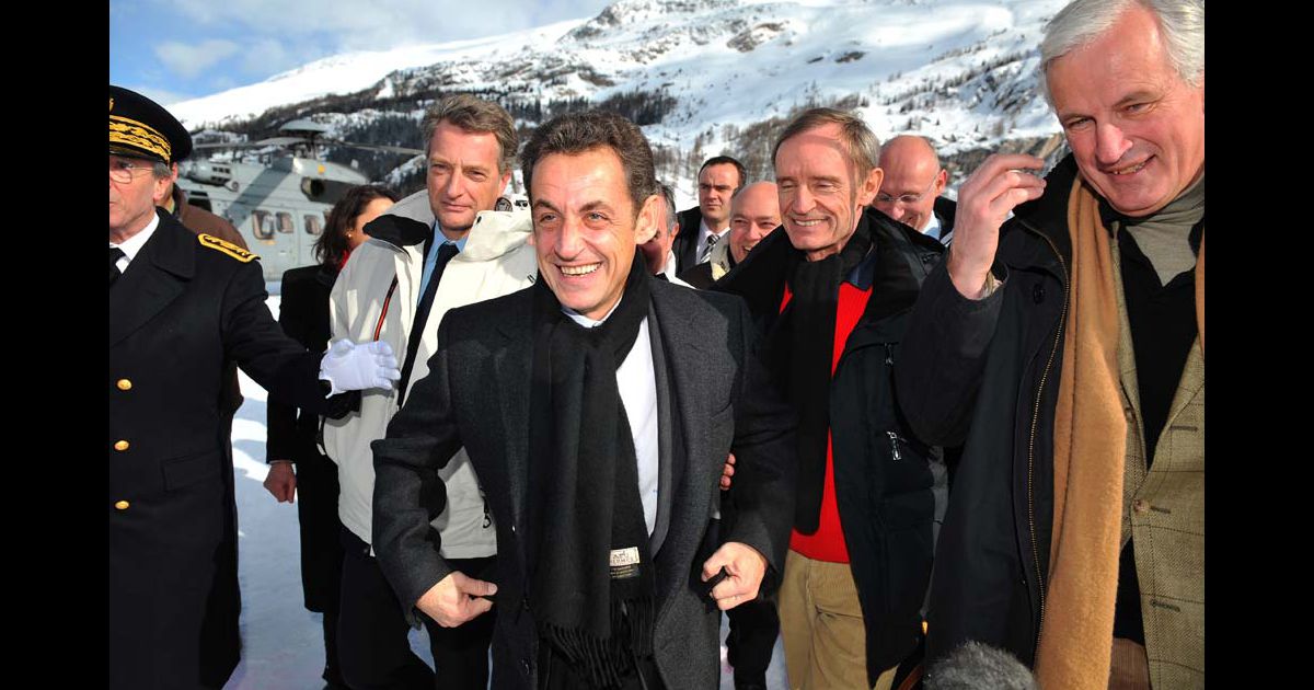 Nicolas Sarkozy, Jean-Claude Killy et Michel Barnier ...