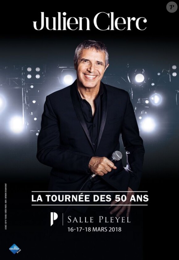 Julien Clerc, La Tournée des cinquante ans à partir du 23 novembre 2017.