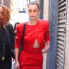 Bella Hadid quittant défilé Michael Kors pendant la Fashion Week de New York, le 13 septembre 2017.