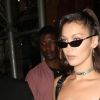 Bella Hadid à la sortie d'un immeuble à New York, le 7 septembre 2017